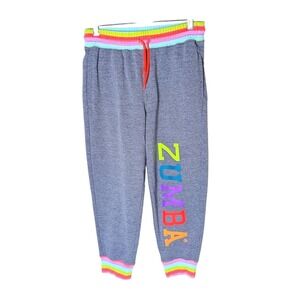 Zumba Wear "Spicy" Instructor Sweatpants Gray Size S Athleisure Athletic